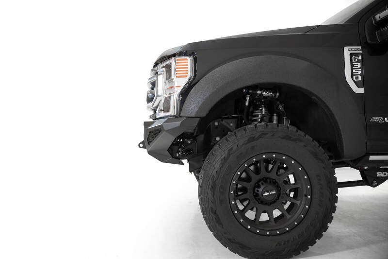 Ford Super Duty Front Bumper - Addictive Desert Designs - Stealth Fighter - Hammer Black - `20-`27